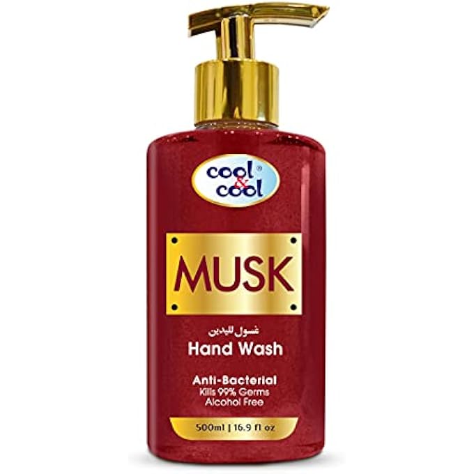 Cool & Cool ARABIC SERIES MUSK HAND WASH -500ML - ANTIBACTERIAL, ALCOHOL-FREE, MOISTURIZING WITH VITAMIN E, 99% GERM-KILLING FORMULA - Image 1